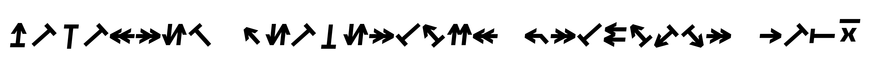 Monostep Geometrics Straight Bold Italic